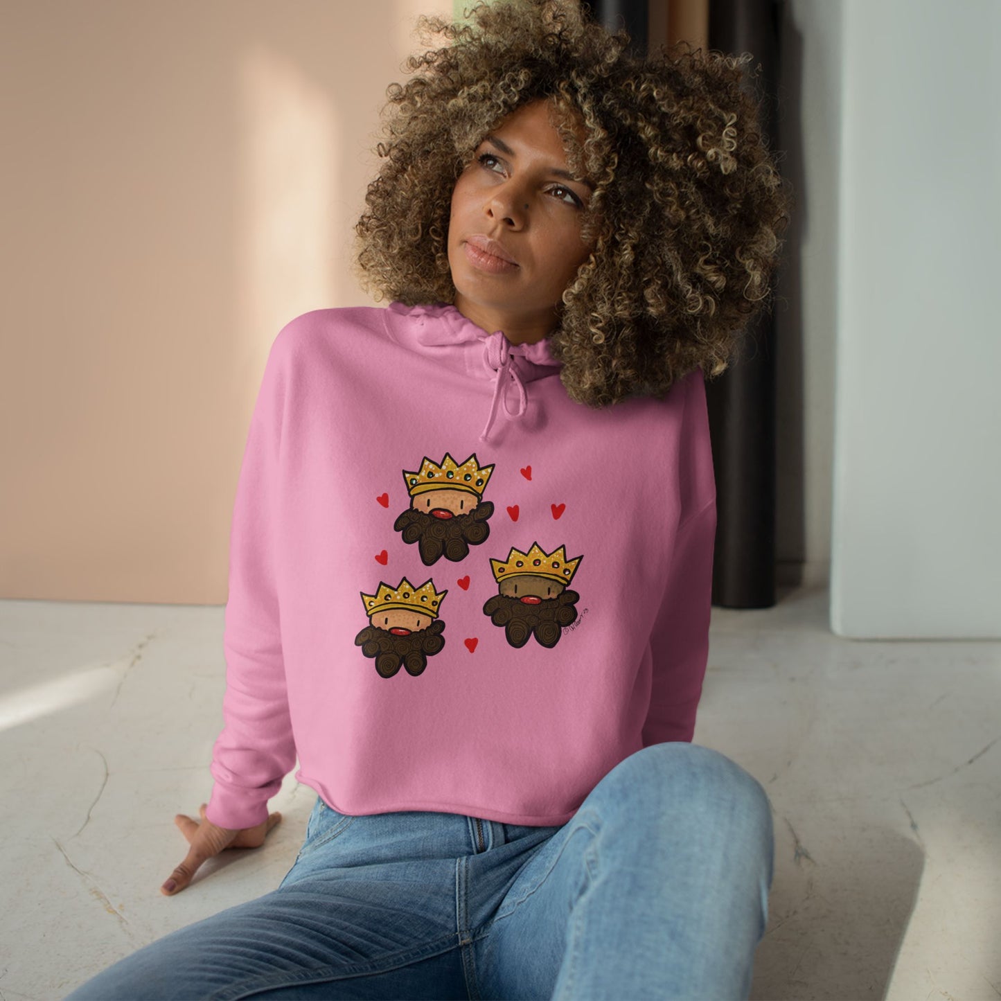Christmas 3 king’s Crop Hoodie