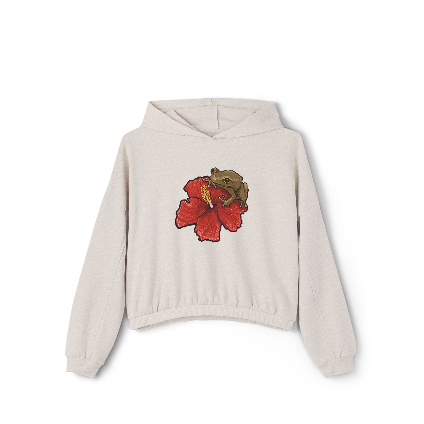 Coqui & Maga Flower Cinched Bottom Hoodie