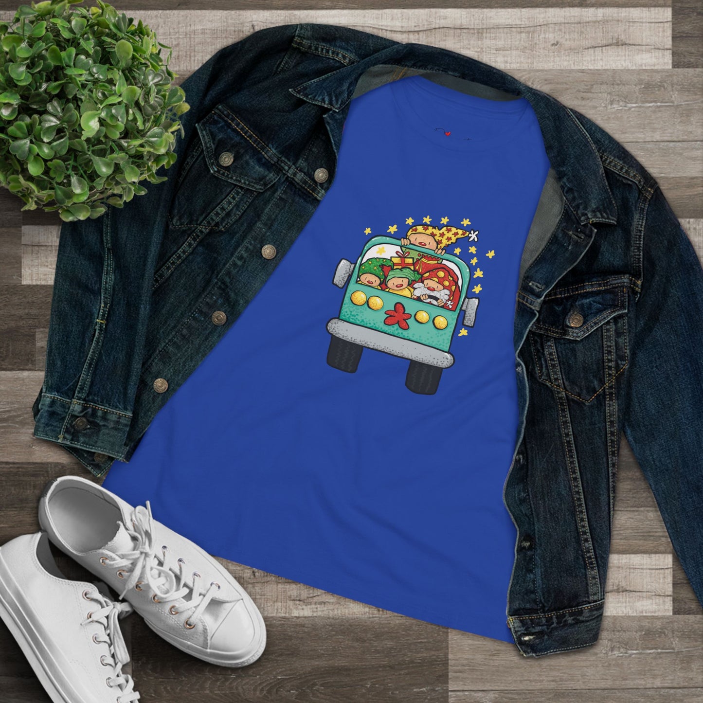 Christmas Bus Women's Cotton Tee