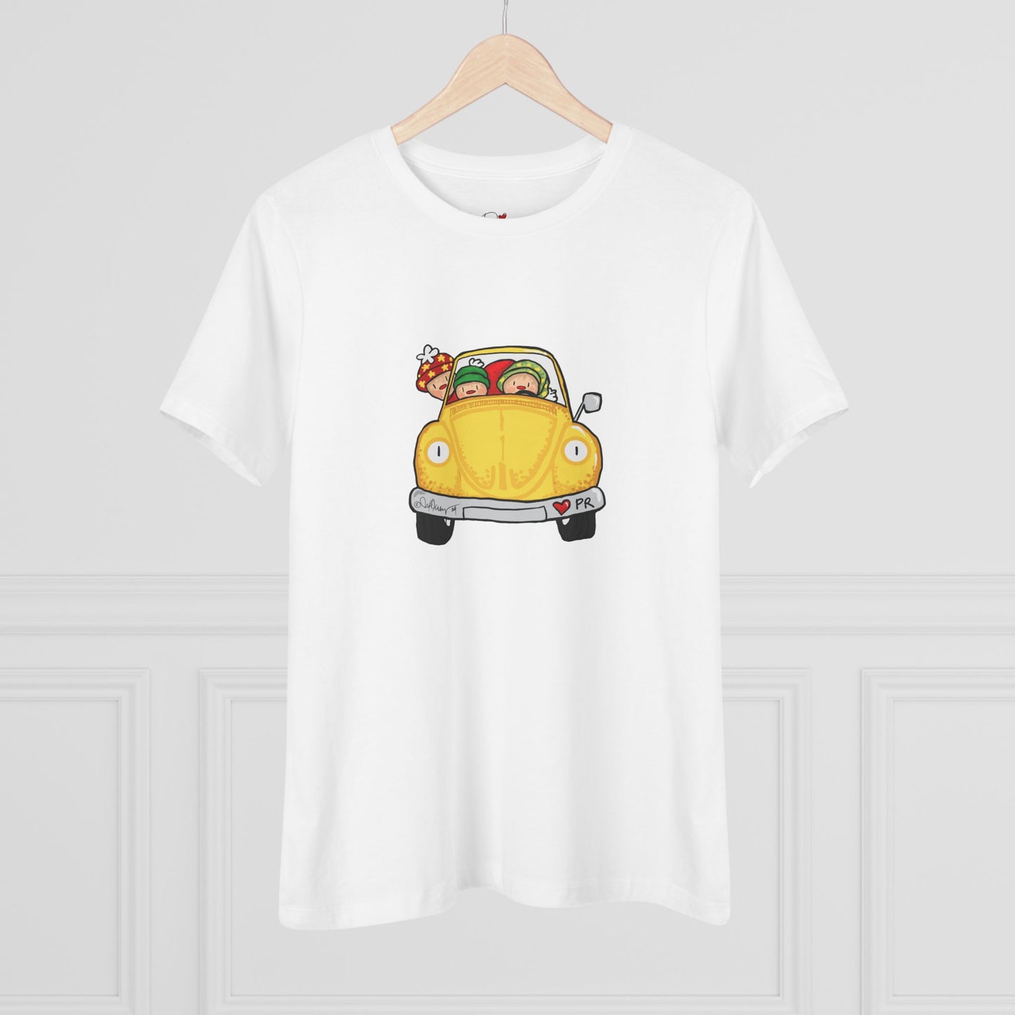 Christmas car Cotton Tee