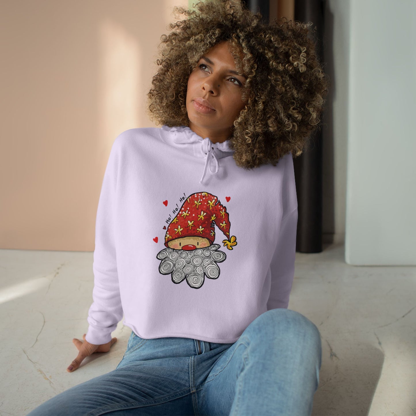 Christmas santa Crop Hoodie – Perfect for Holiday Cheer