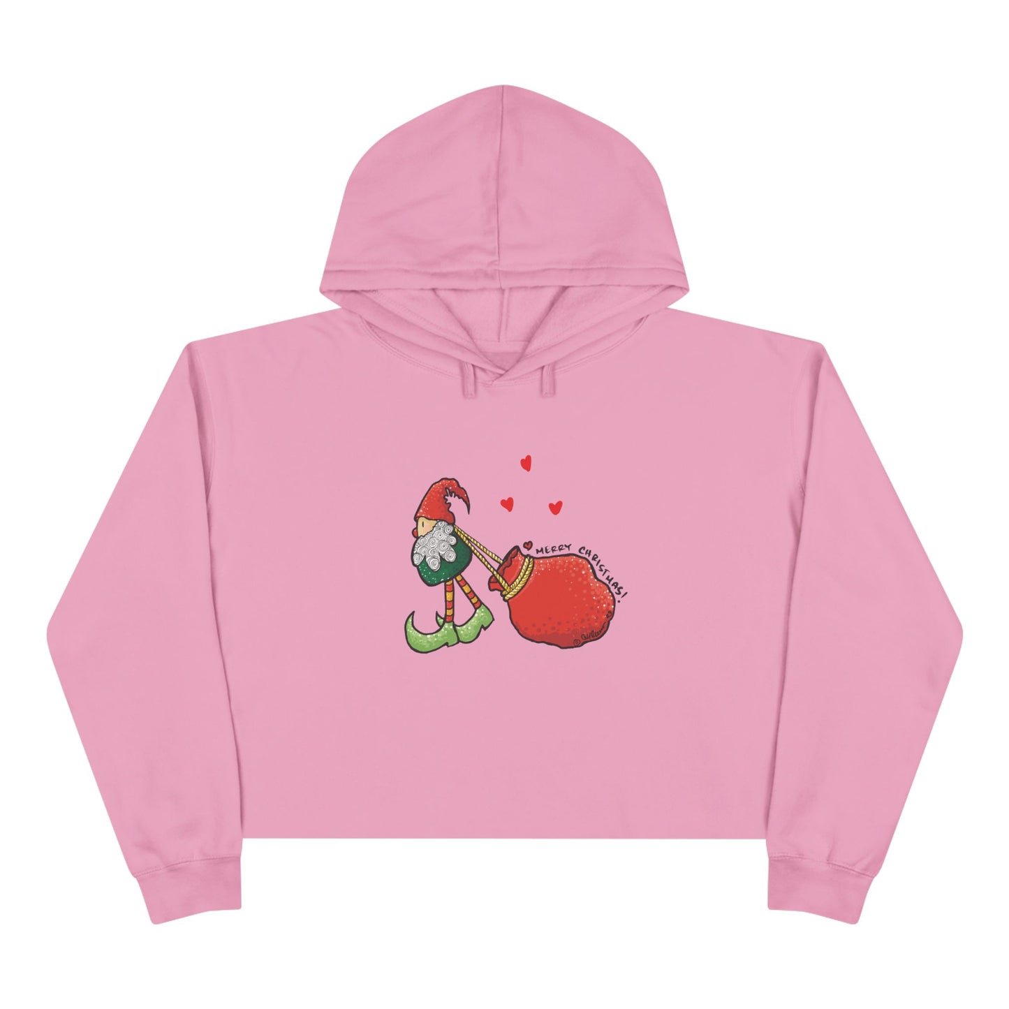 Christmas Elf Crop Hoodie