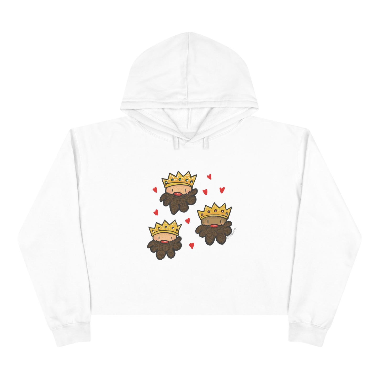 Christmas 3 king’s Crop Hoodie