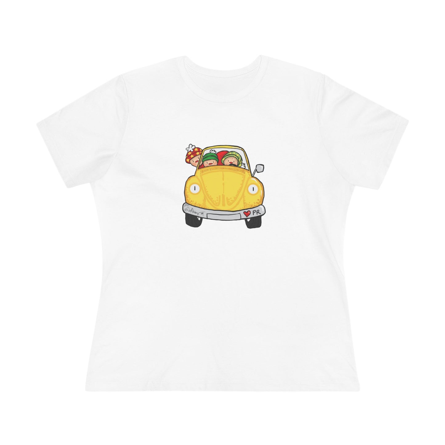 Christmas car Cotton Tee