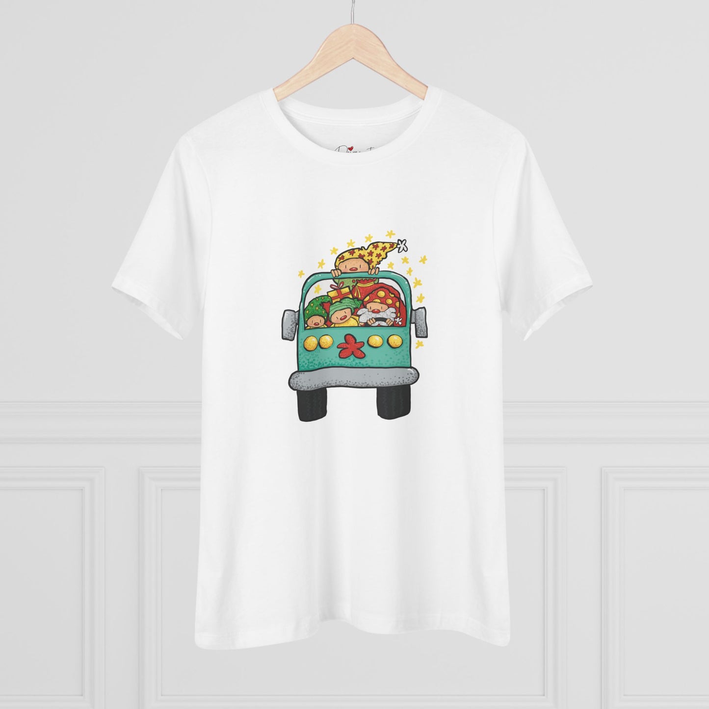 Christmas Bus Women's Cotton Tee