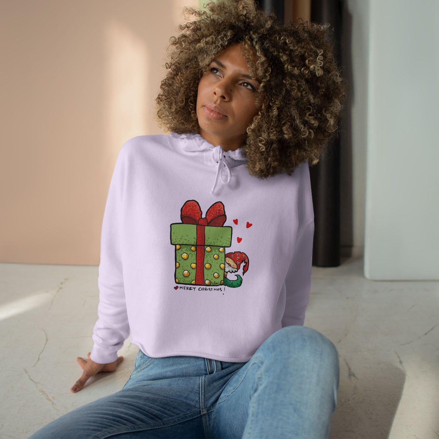 Christmas gift Crop Hoodie