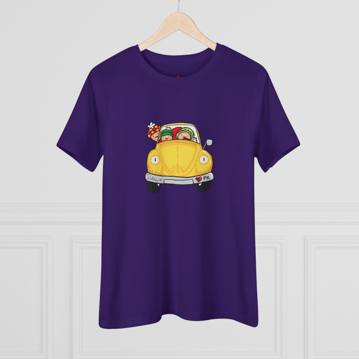 Christmas car Cotton Tee