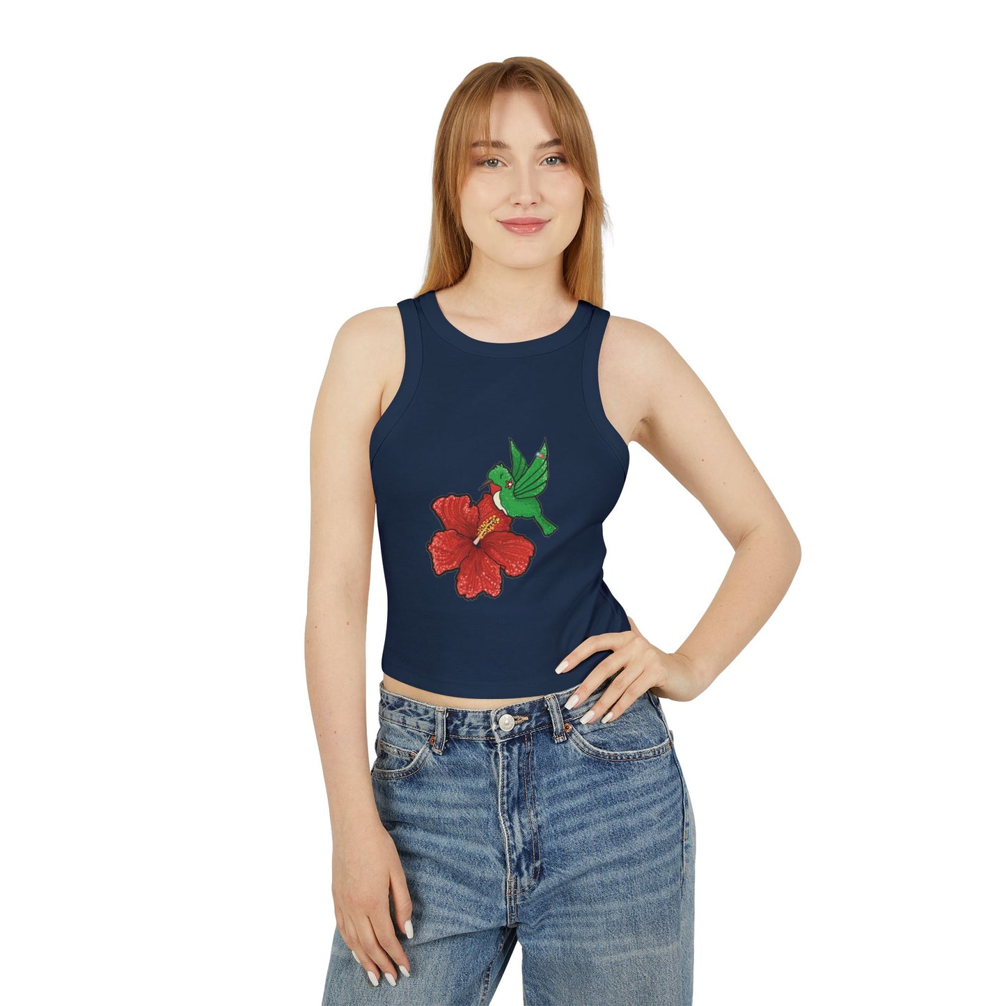 Flower & Hummingbird Tank Top