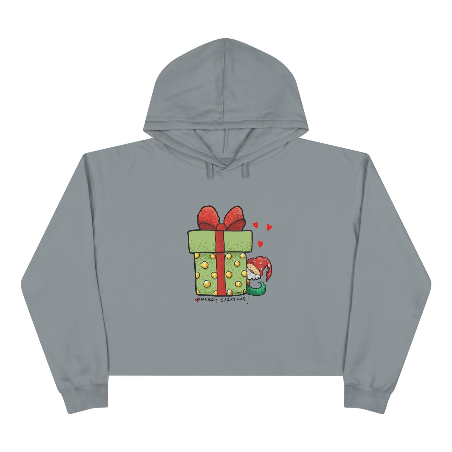 Christmas gift Crop Hoodie