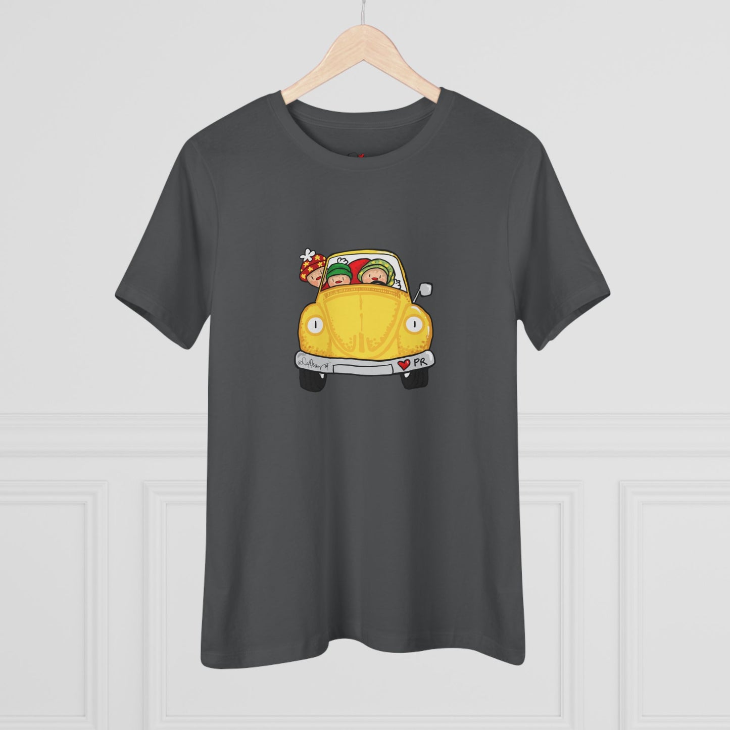Christmas car Cotton Tee