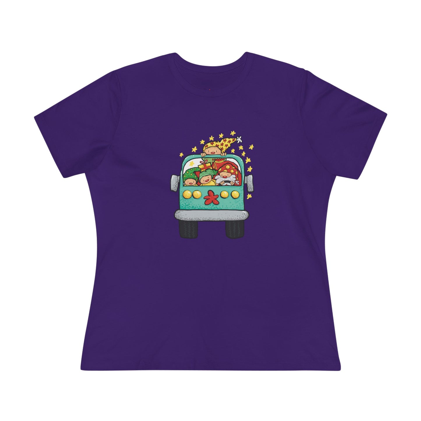 Christmas Bus Women's Cotton Tee
