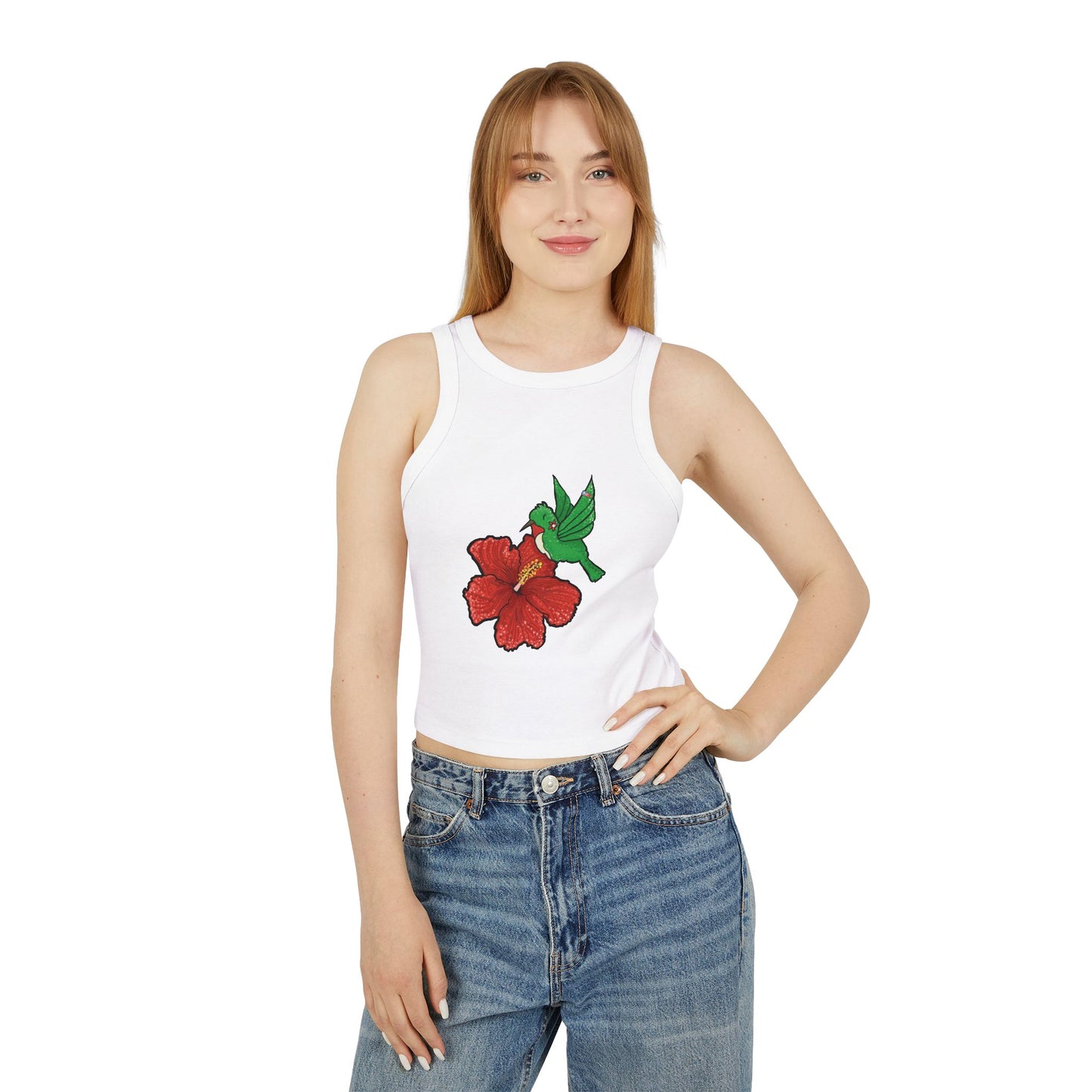 Flower & Hummingbird Tank Top