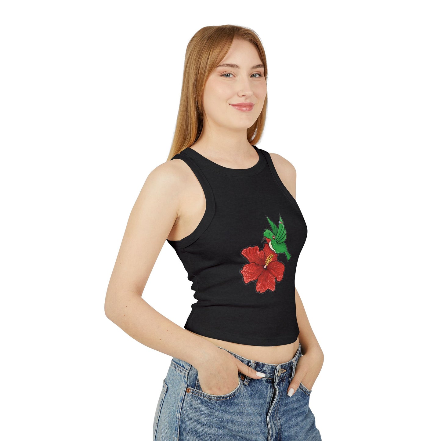 Flower & Hummingbird Tank Top