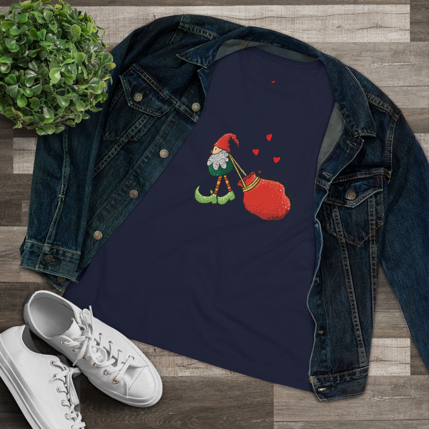 Christmas Elf Women's Cotton Tee