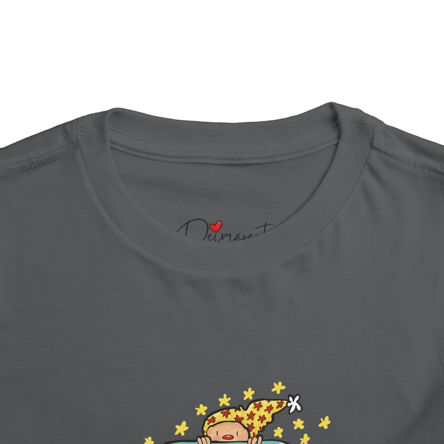 Adventurous Toddler Short Sleeve Tee - Cute Animal Friends in a Bus