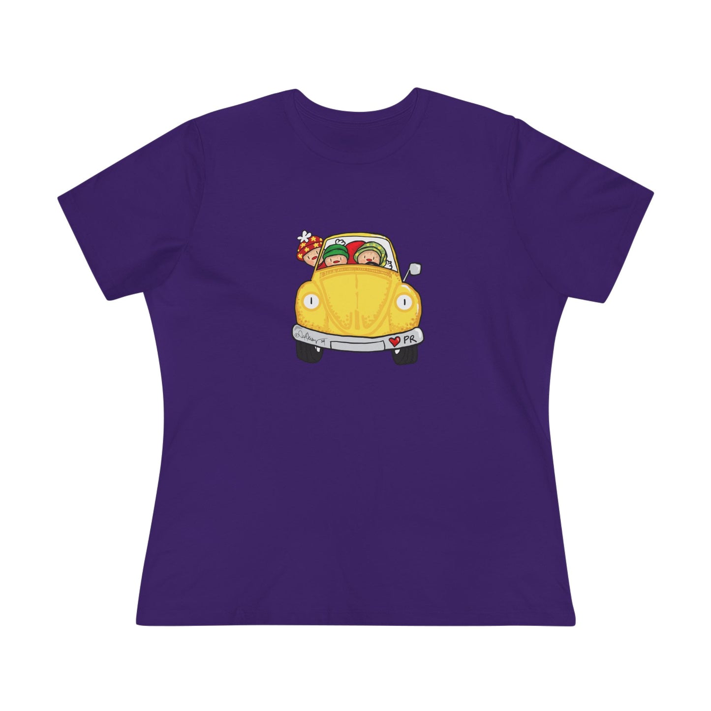 Christmas car Cotton Tee