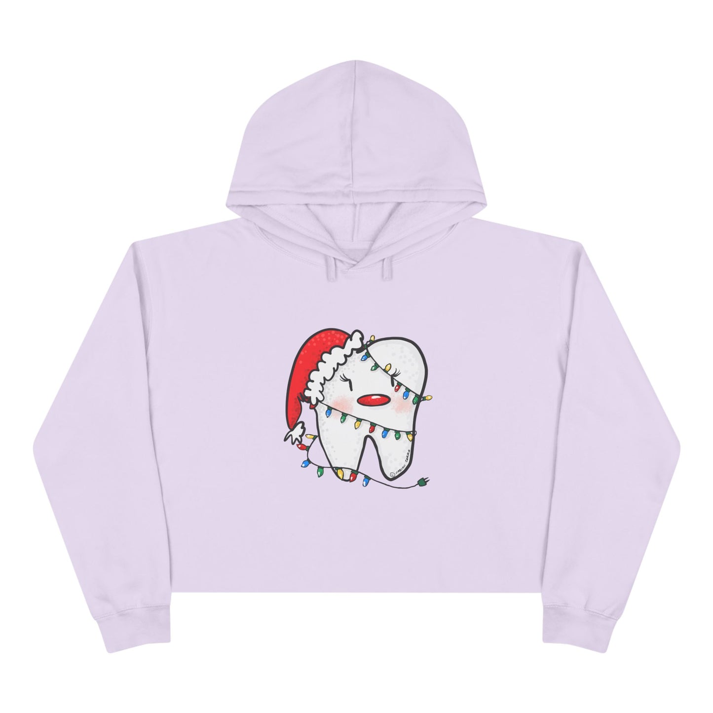 Christmas Molar Crop Hoodie