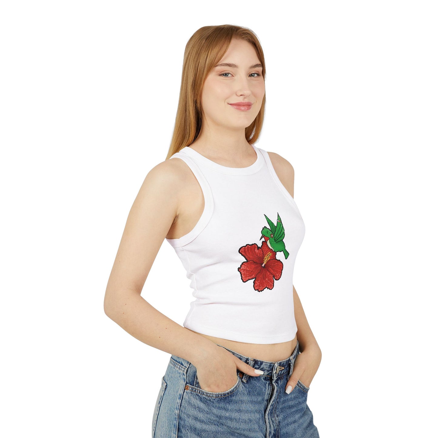 Flower & Hummingbird Tank Top