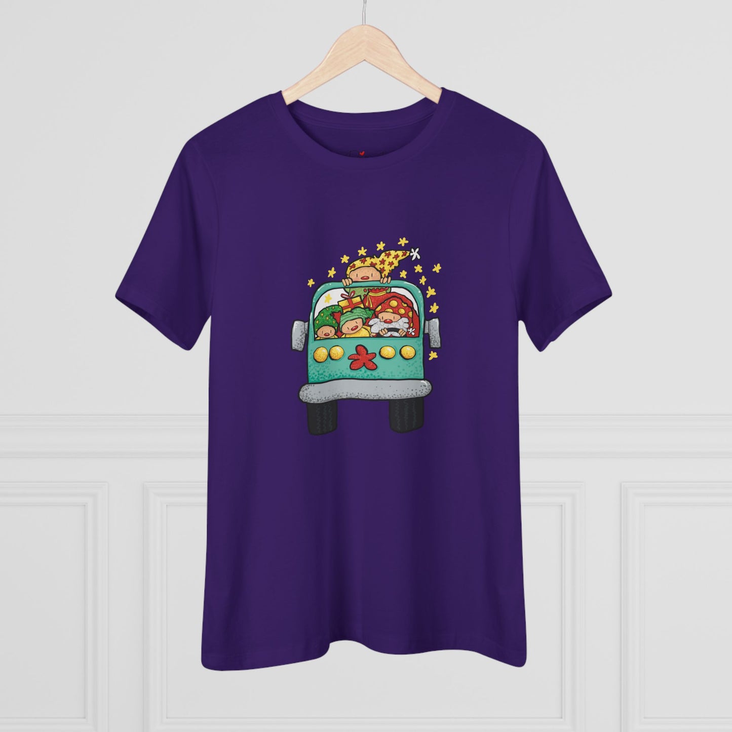 Christmas Bus Women's Cotton Tee