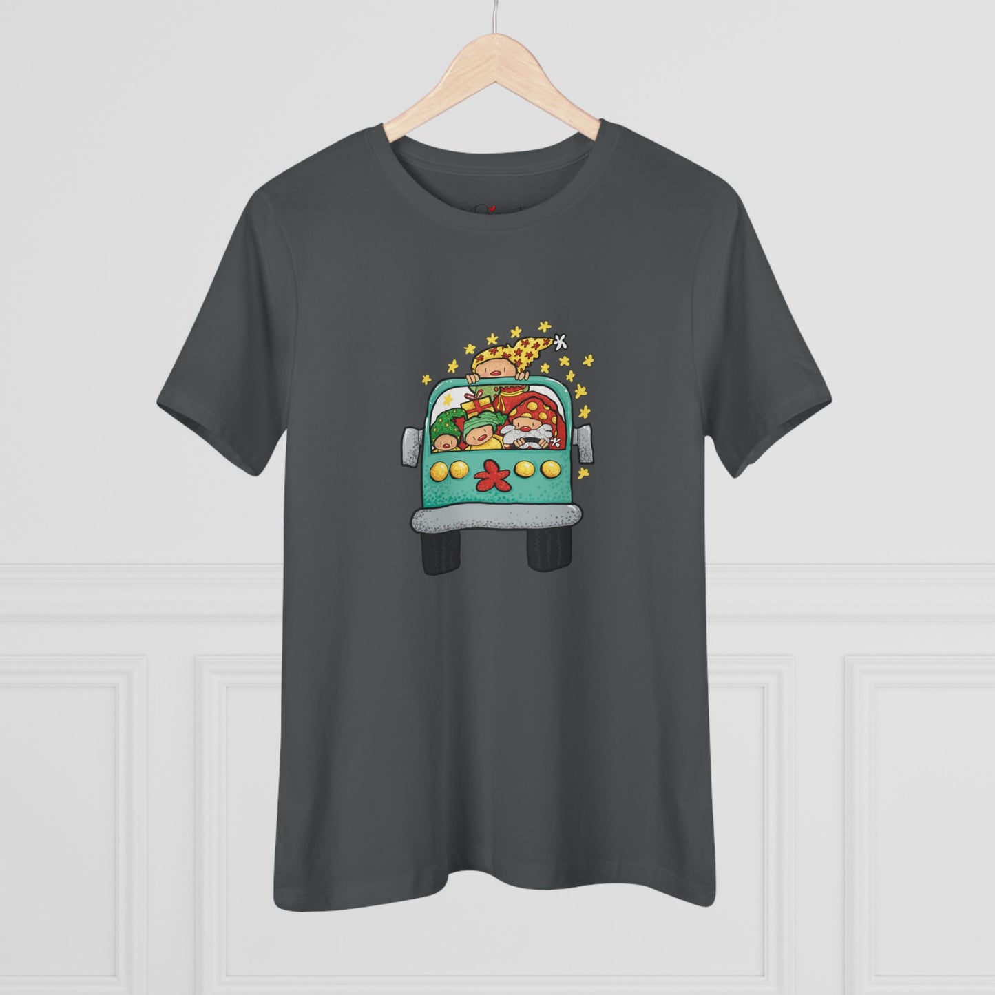 Christmas Bus Women's Cotton Tee