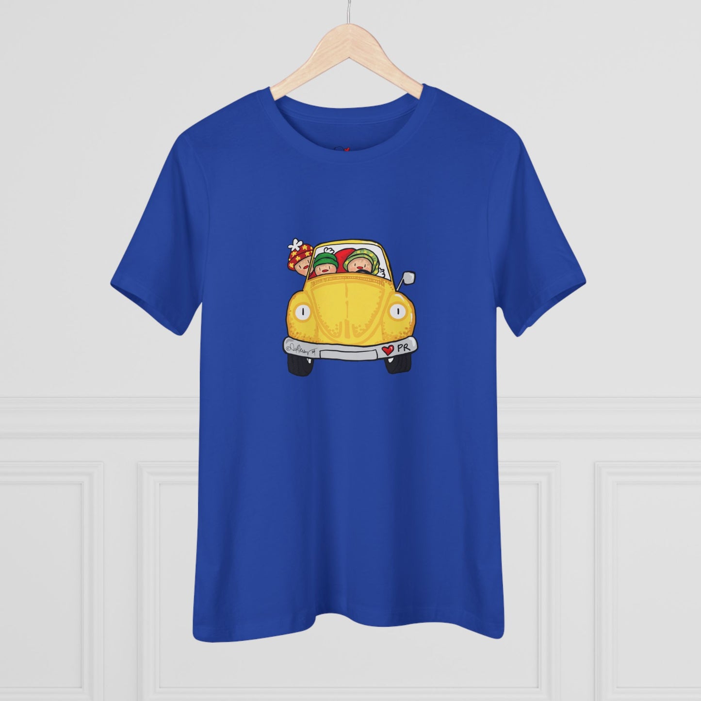 Christmas car Cotton Tee