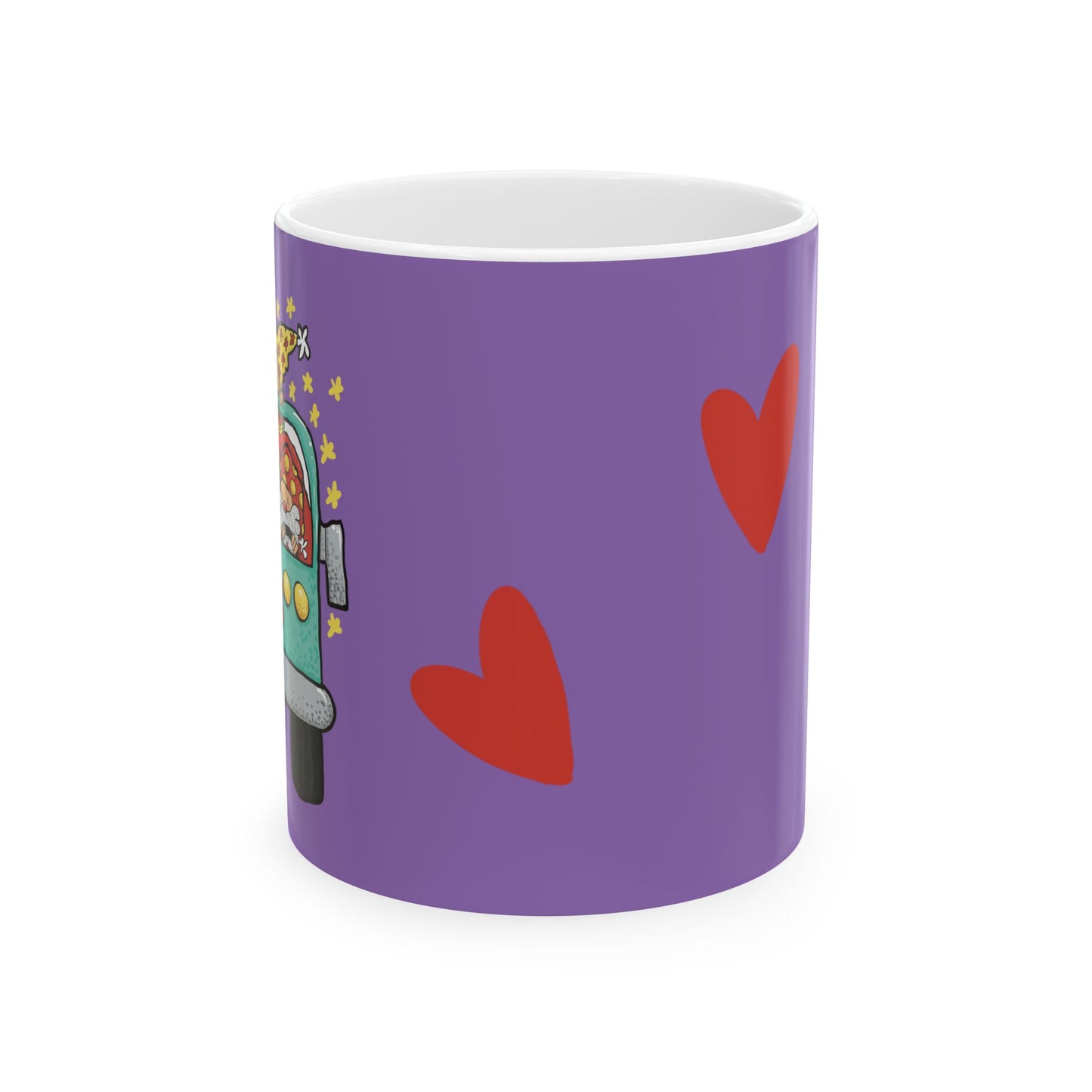 Christmas bus Ceramic Mug