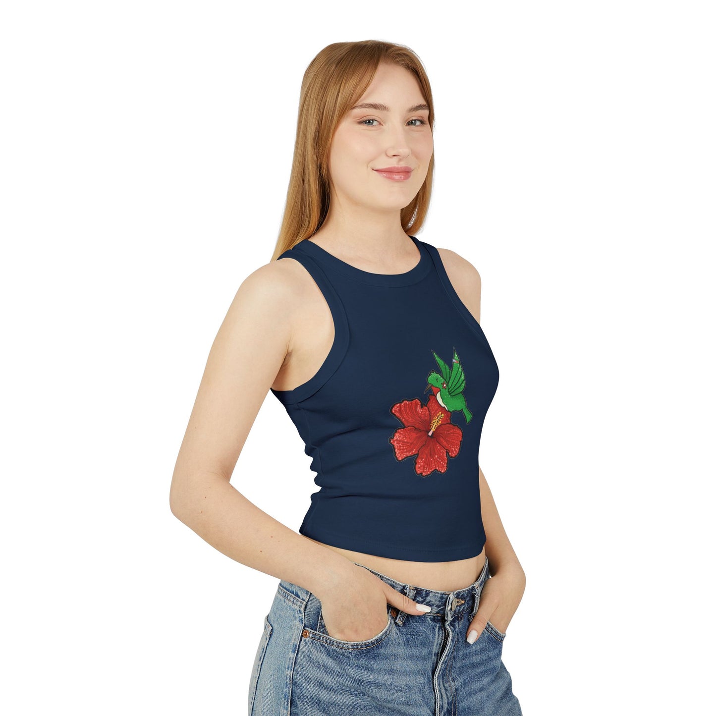 Flower & Hummingbird Tank Top