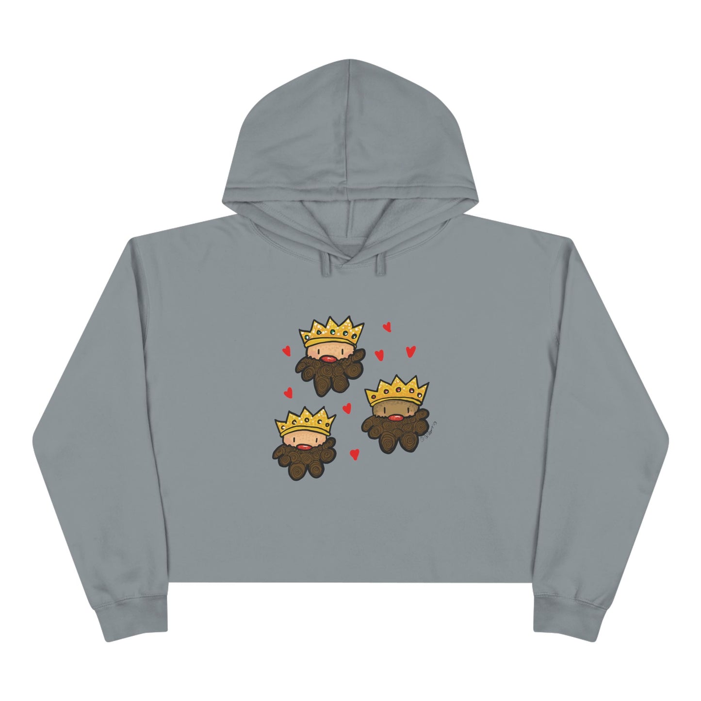 Christmas 3 king’s Crop Hoodie