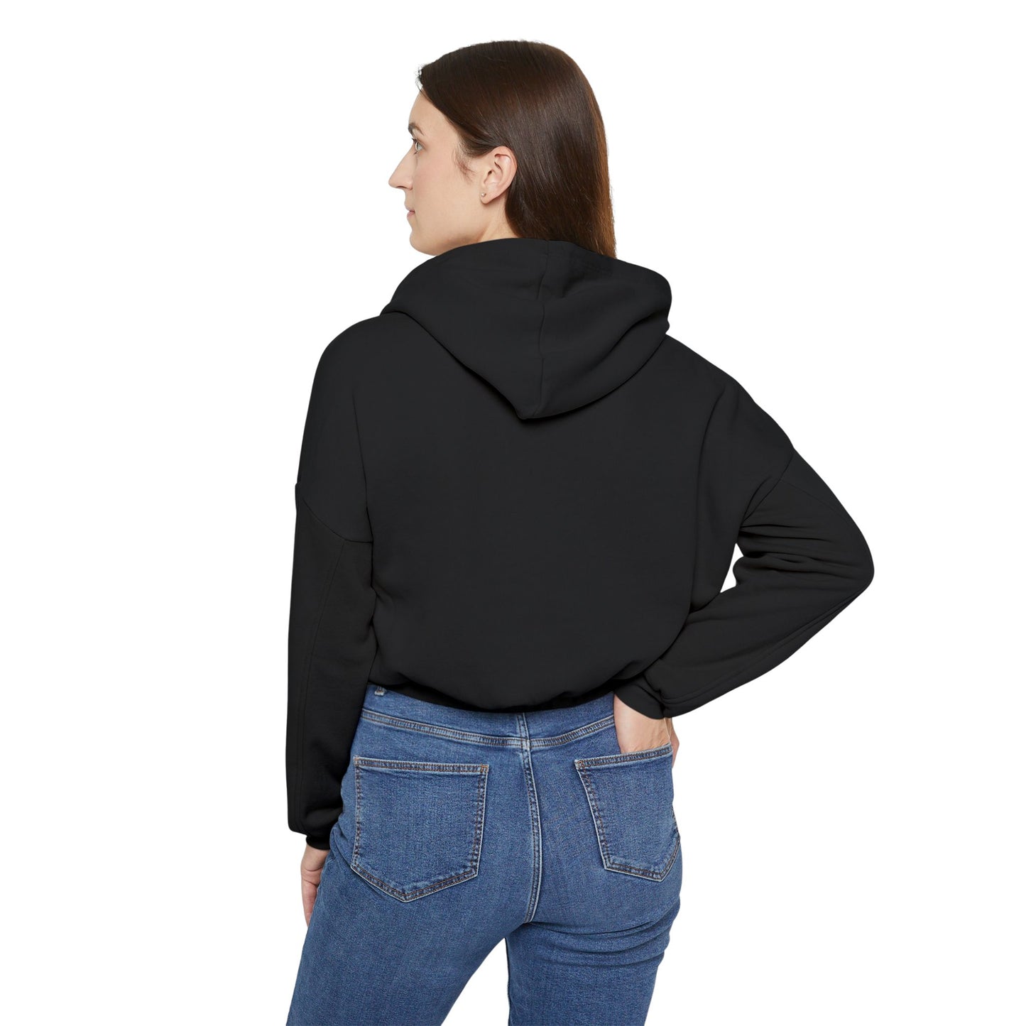 Christmas bus Cinched Bottom Hoodie