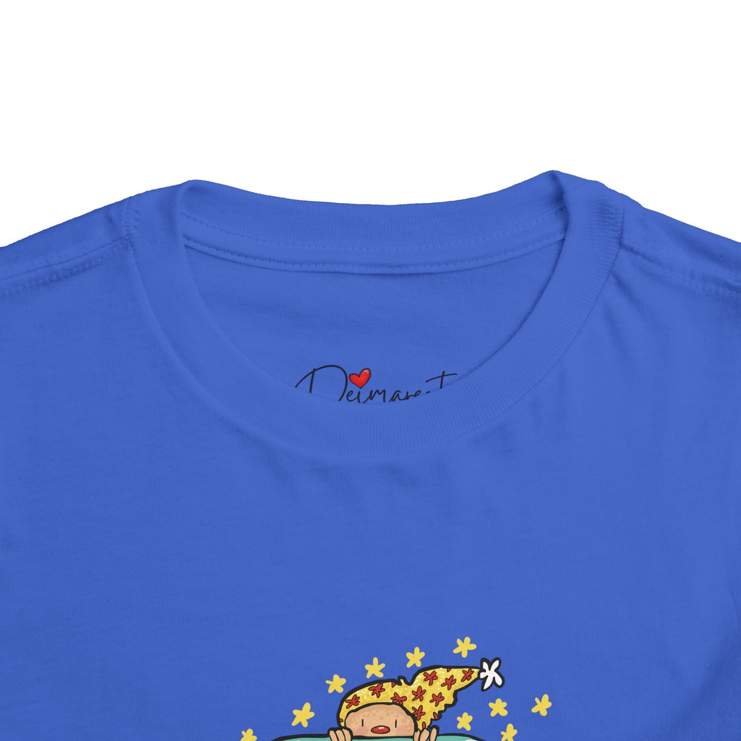 Adventurous Toddler Short Sleeve Tee - Cute Animal Friends in a Bus