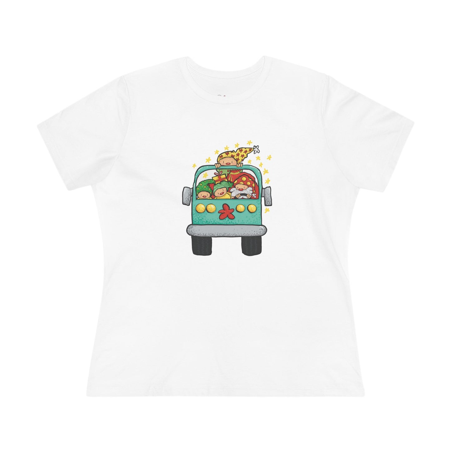 Christmas Bus Women's Cotton Tee