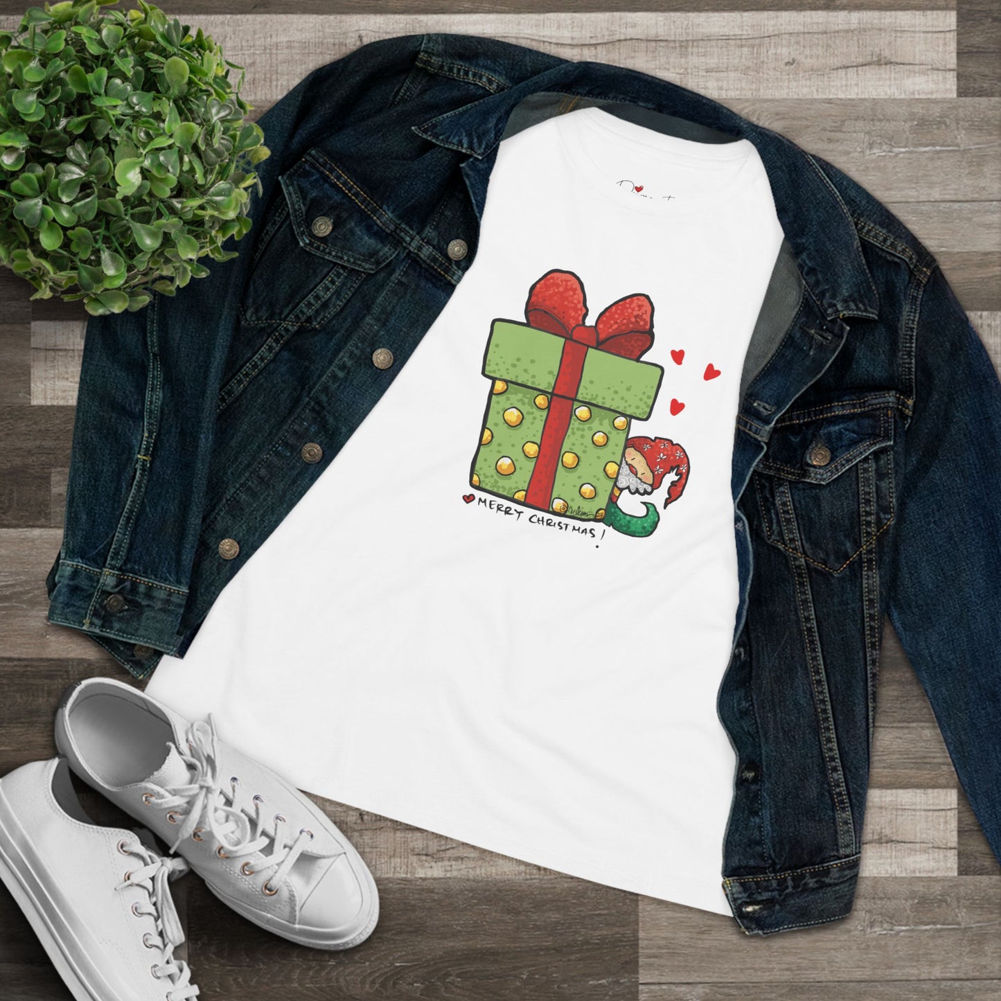 Christmas elf Women's Cotton Tee