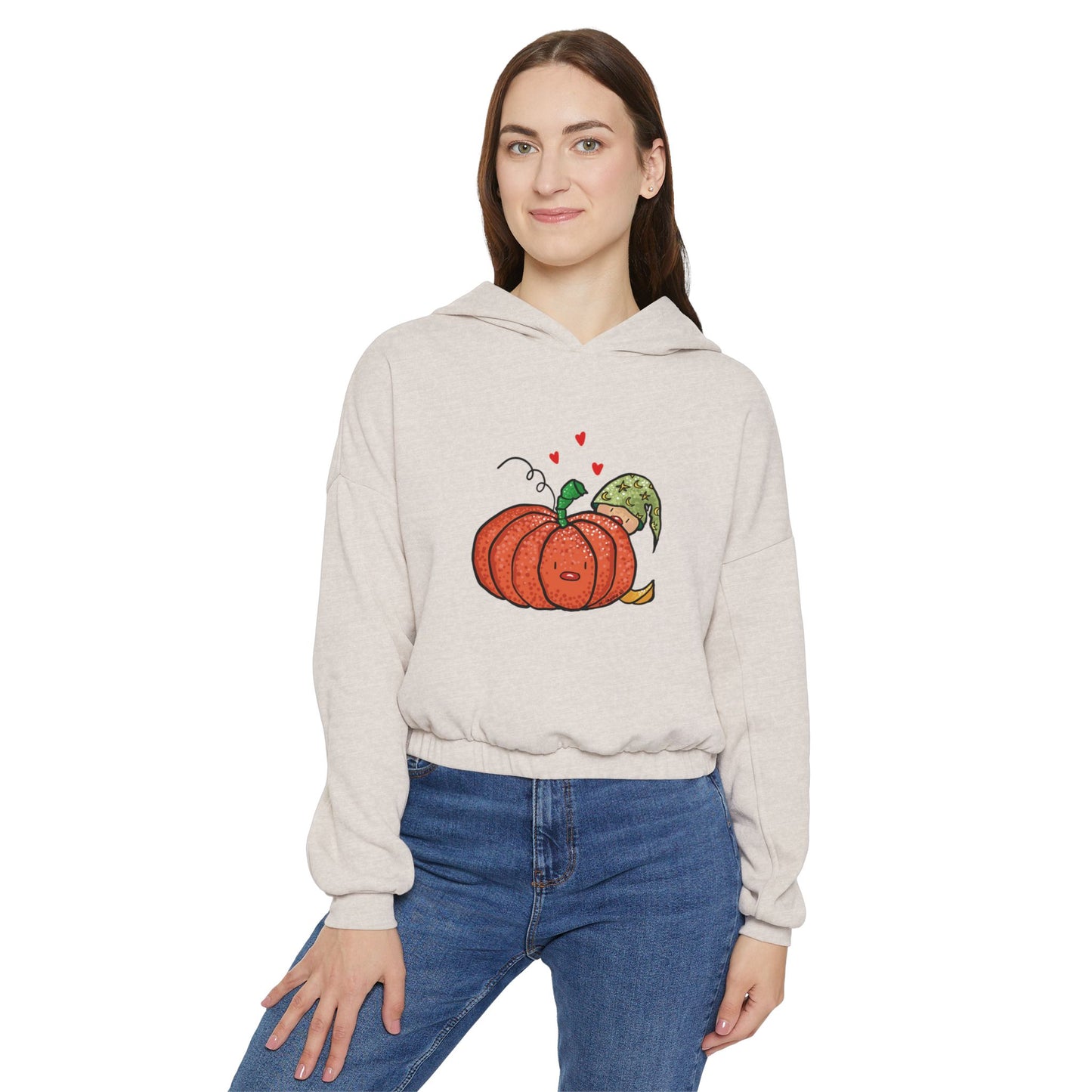 Pumpkin & Elf Cinched Bottom Hoodie