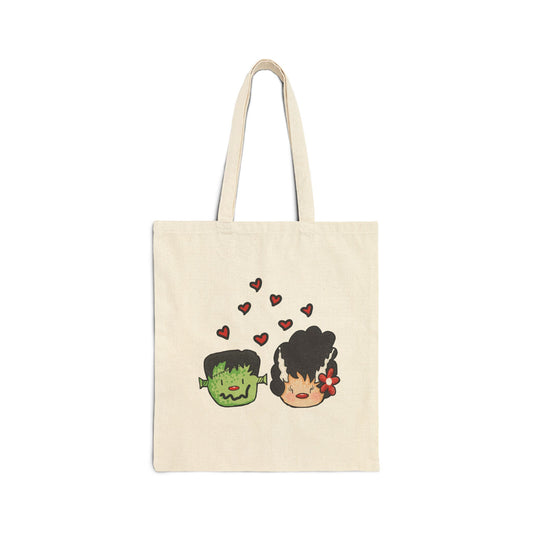 MR & Mrs Frankie Cotton Canvas Tote Bag