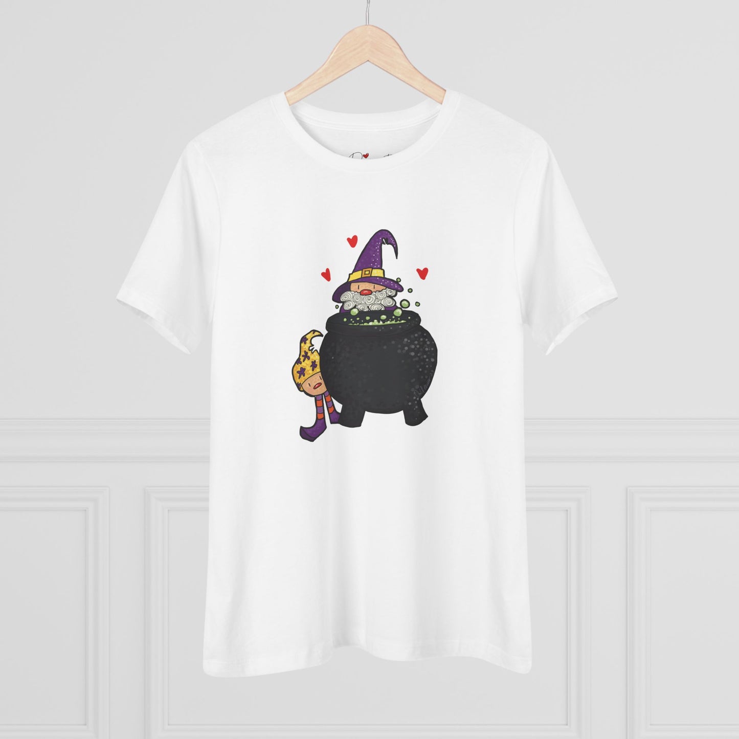 Spooky Witch Cotton Tee for Halloween Lovers