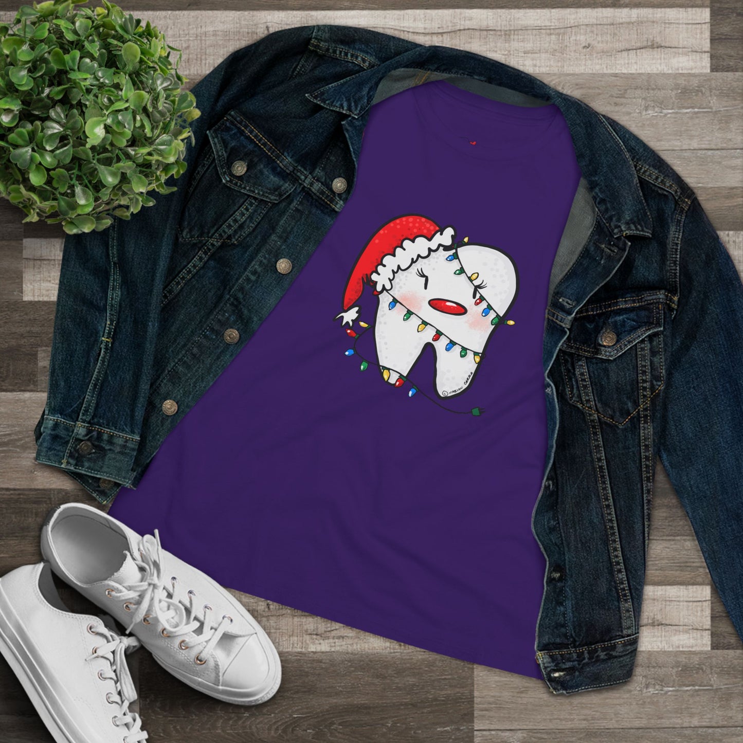 Christmas molar Women's Cotton Tee