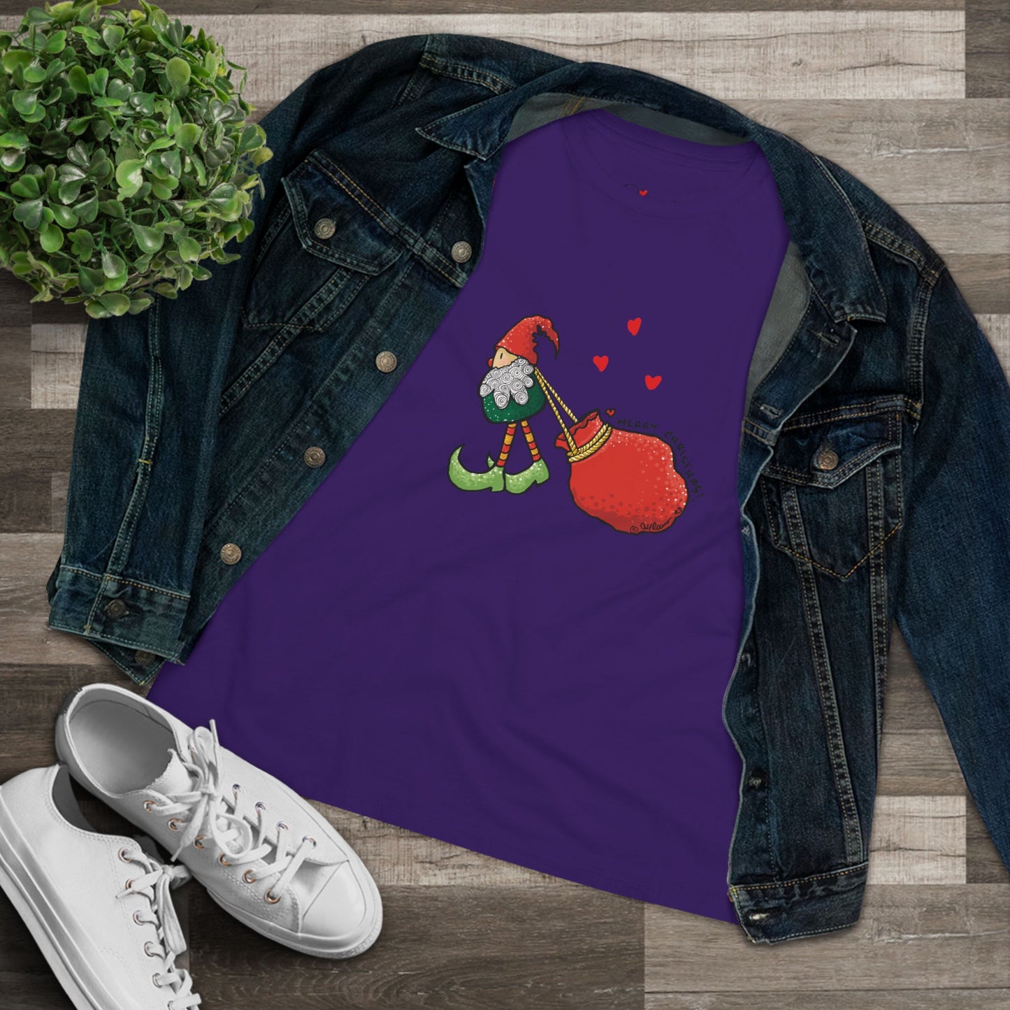 Christmas Elf Women's Cotton Tee