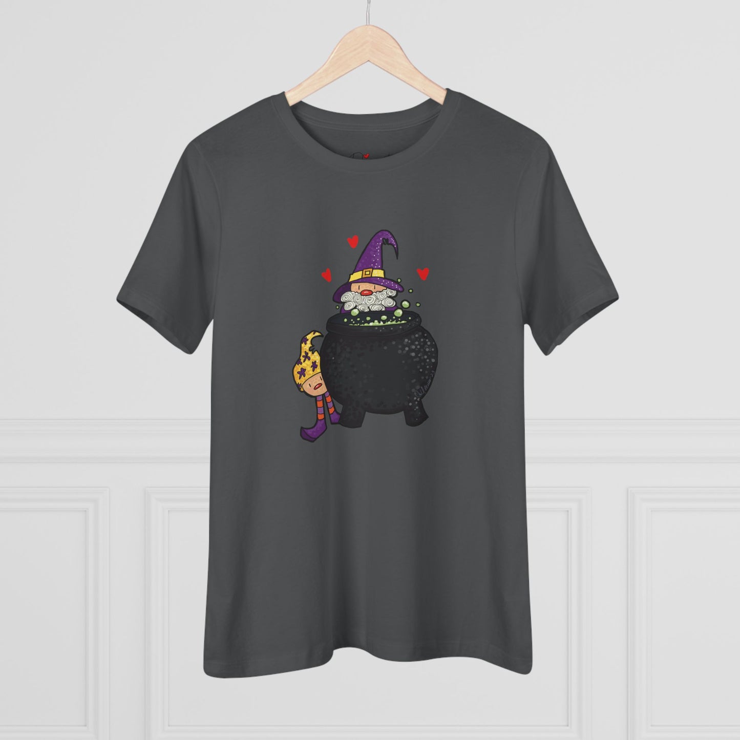 Spooky Witch Cotton Tee for Halloween Lovers