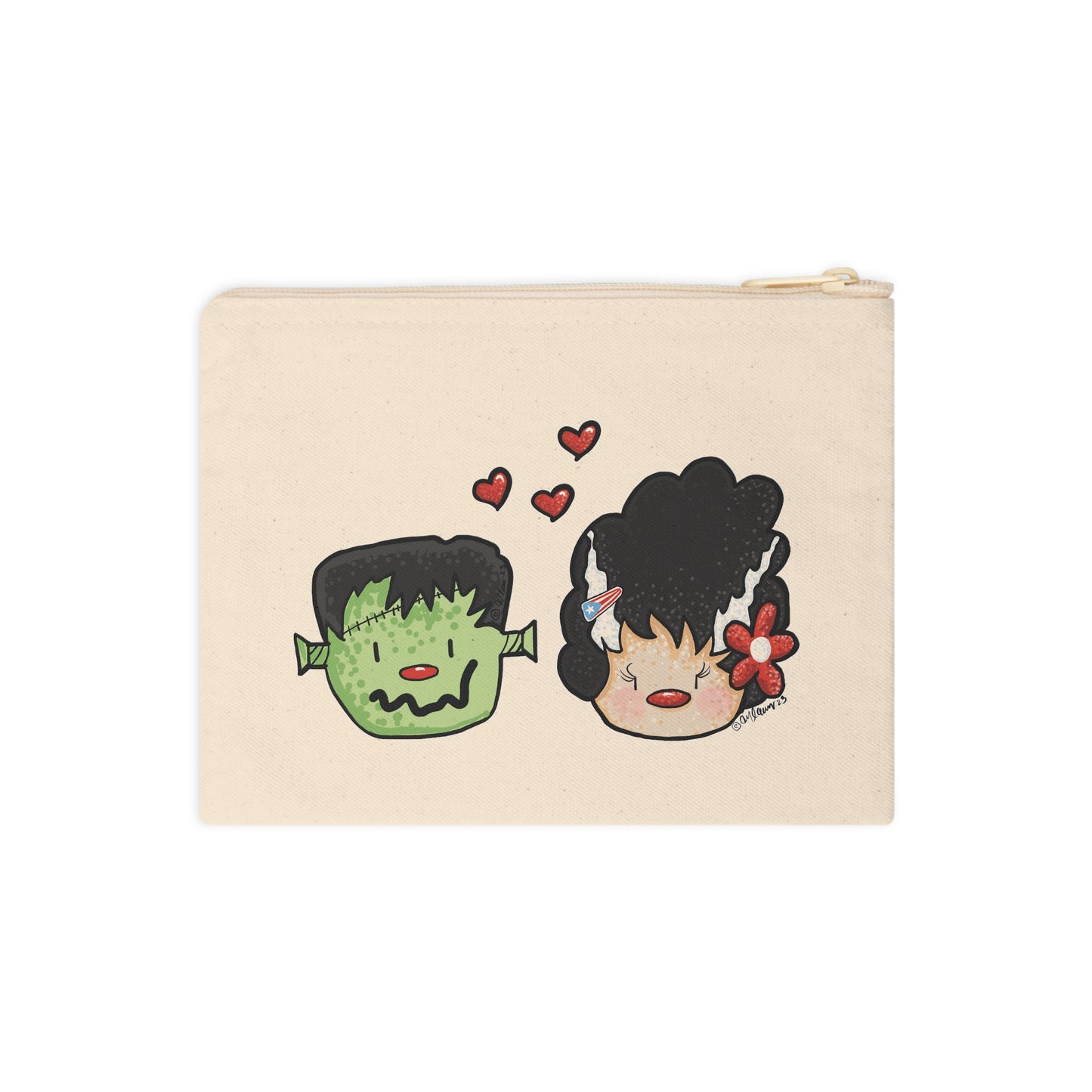 Mr& Mrs Frankie Accessory Zipper Pouch