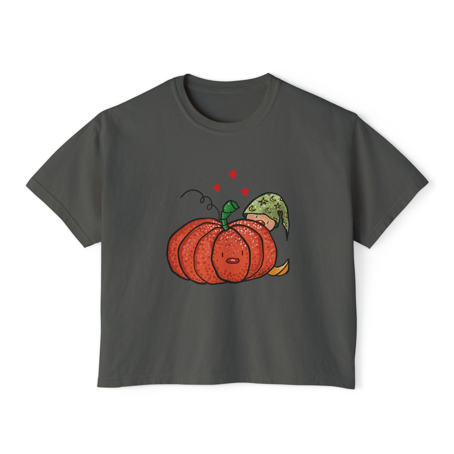 Pumpkin & elf Boxy Tee