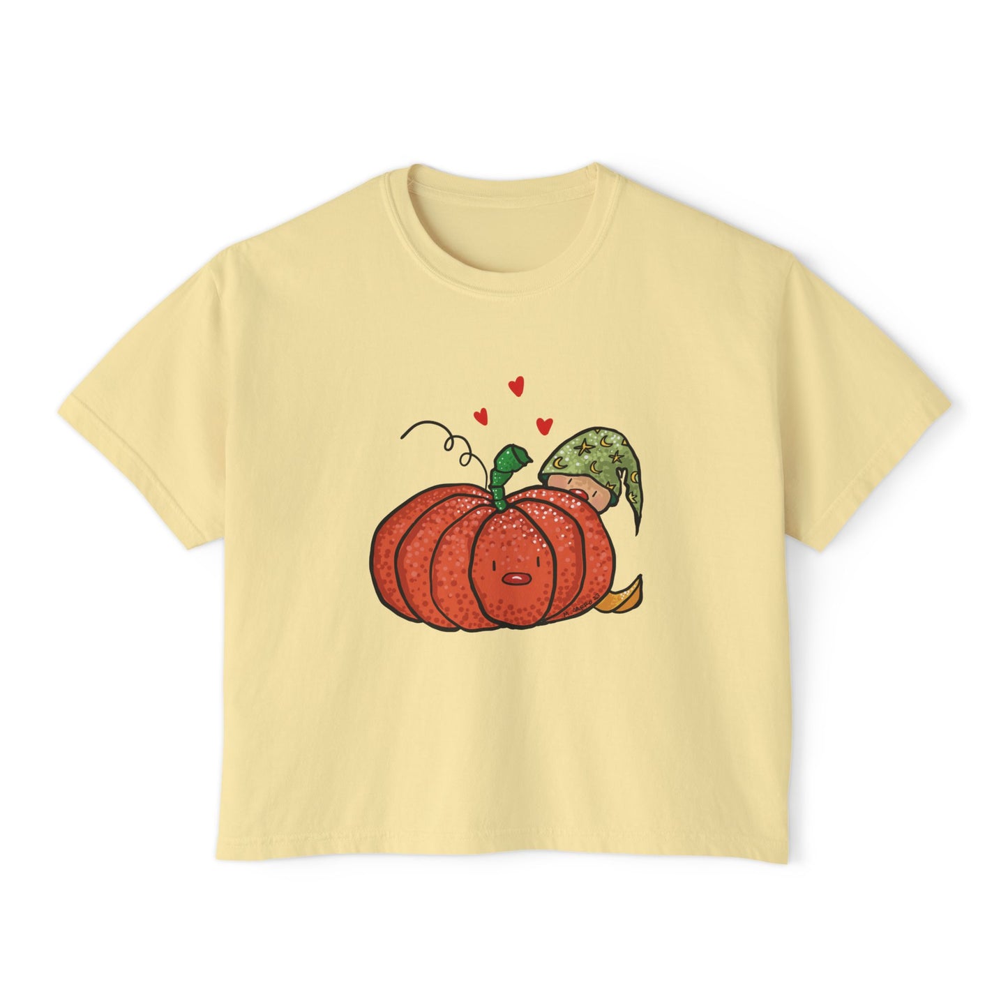 Pumpkin & elf Boxy Tee