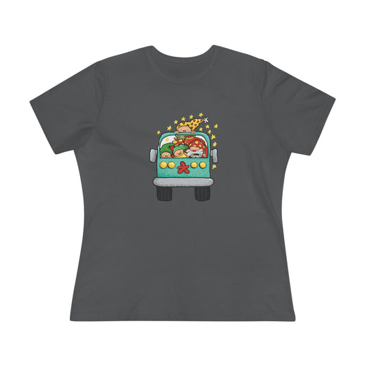 Christmas Bus Women's Cotton Tee