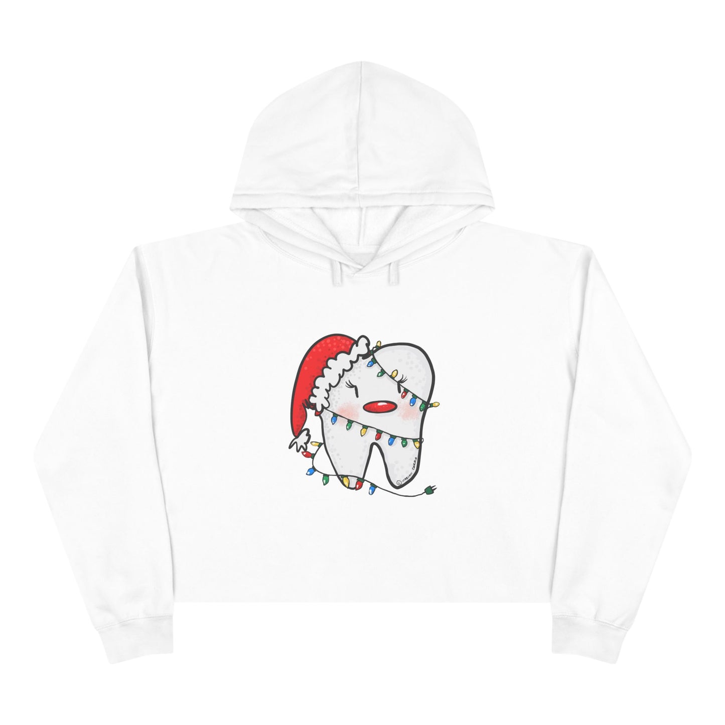 Christmas Molar Crop Hoodie