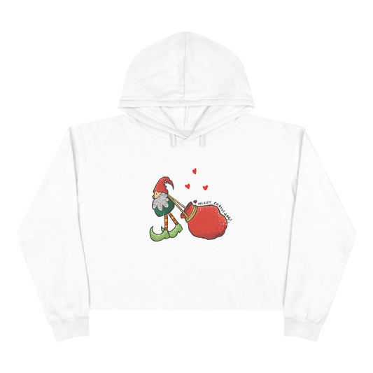 Christmas Elf Crop Hoodie