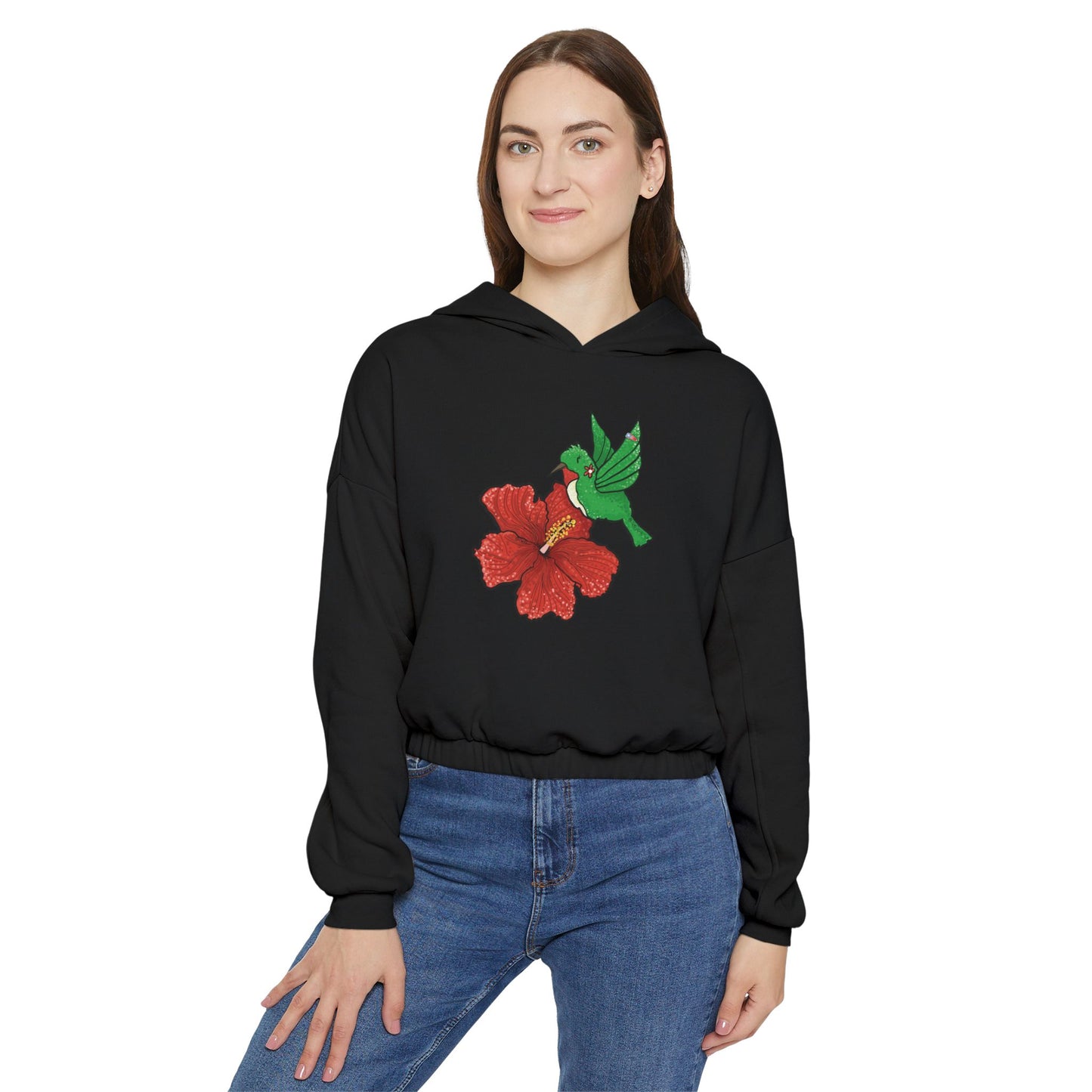 Maga Flower & San Pedrito Cinched Bottom Hoodie