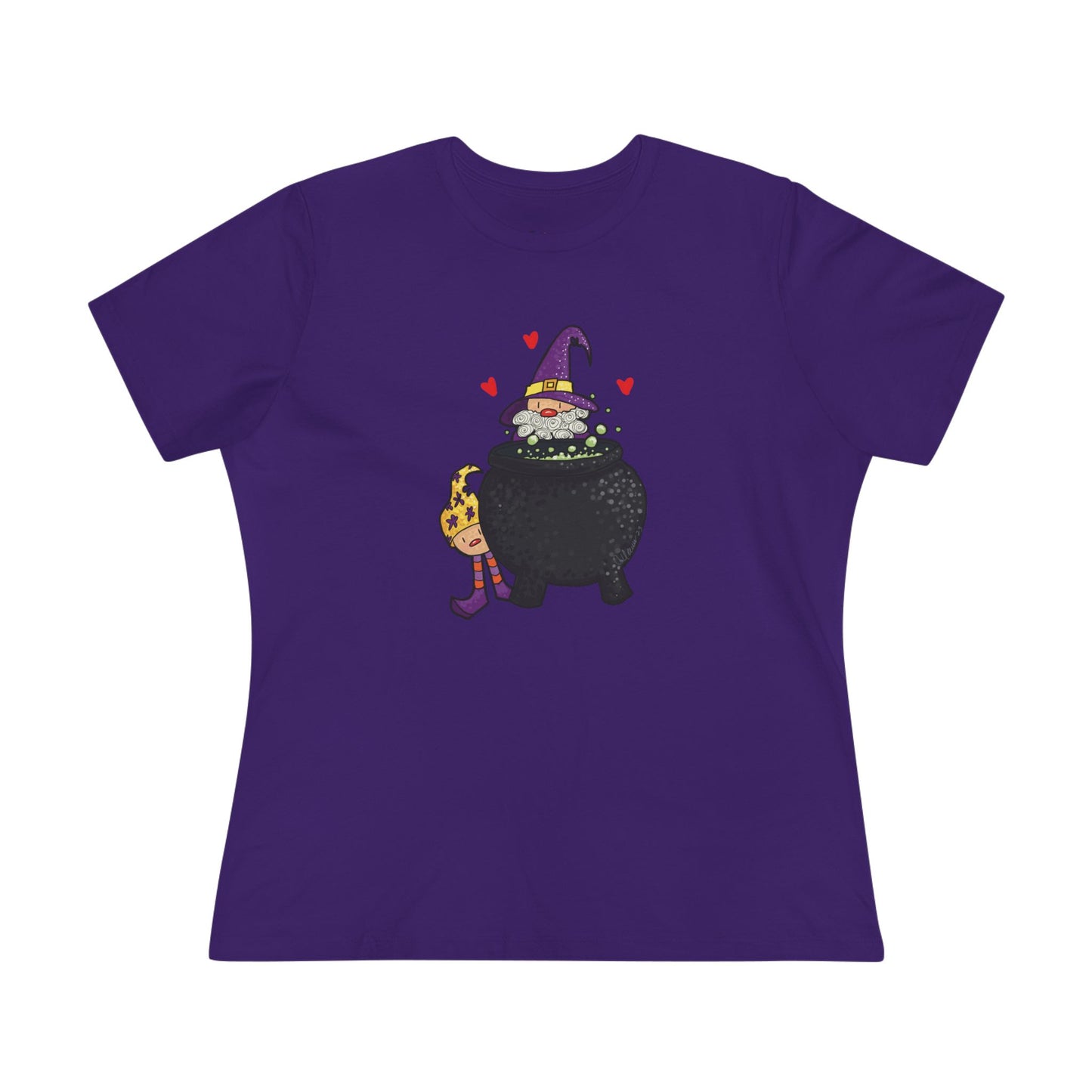 Spooky Witch Cotton Tee for Halloween Lovers