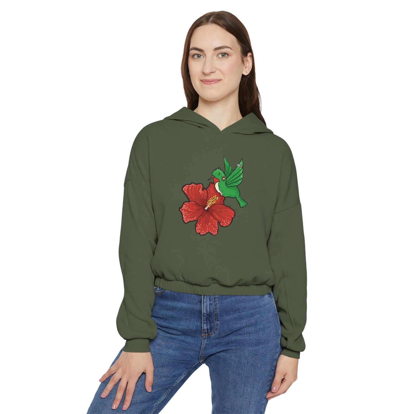 Maga Flower & San Pedrito Cinched Bottom Hoodie