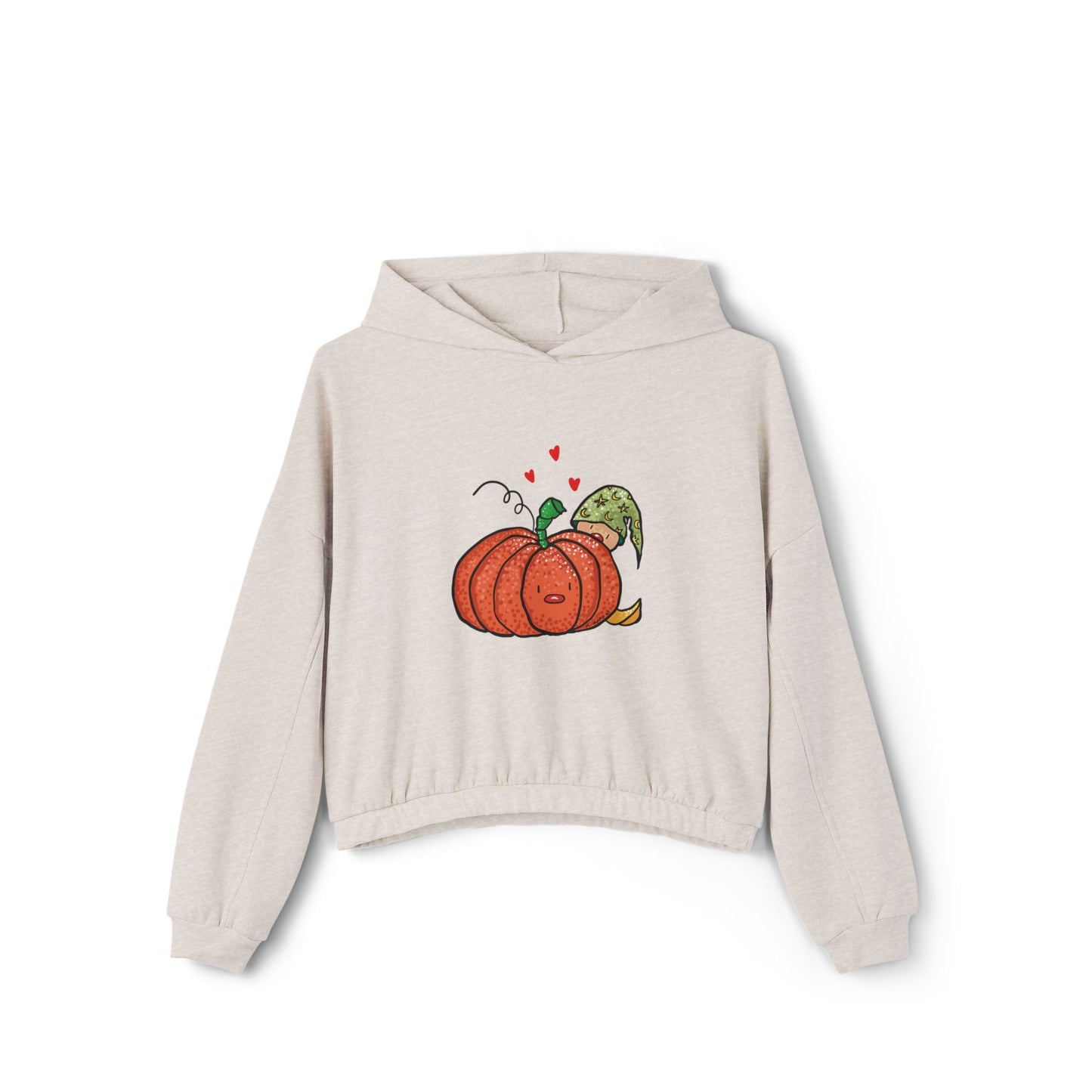 Pumpkin & Elf Cinched Bottom Hoodie