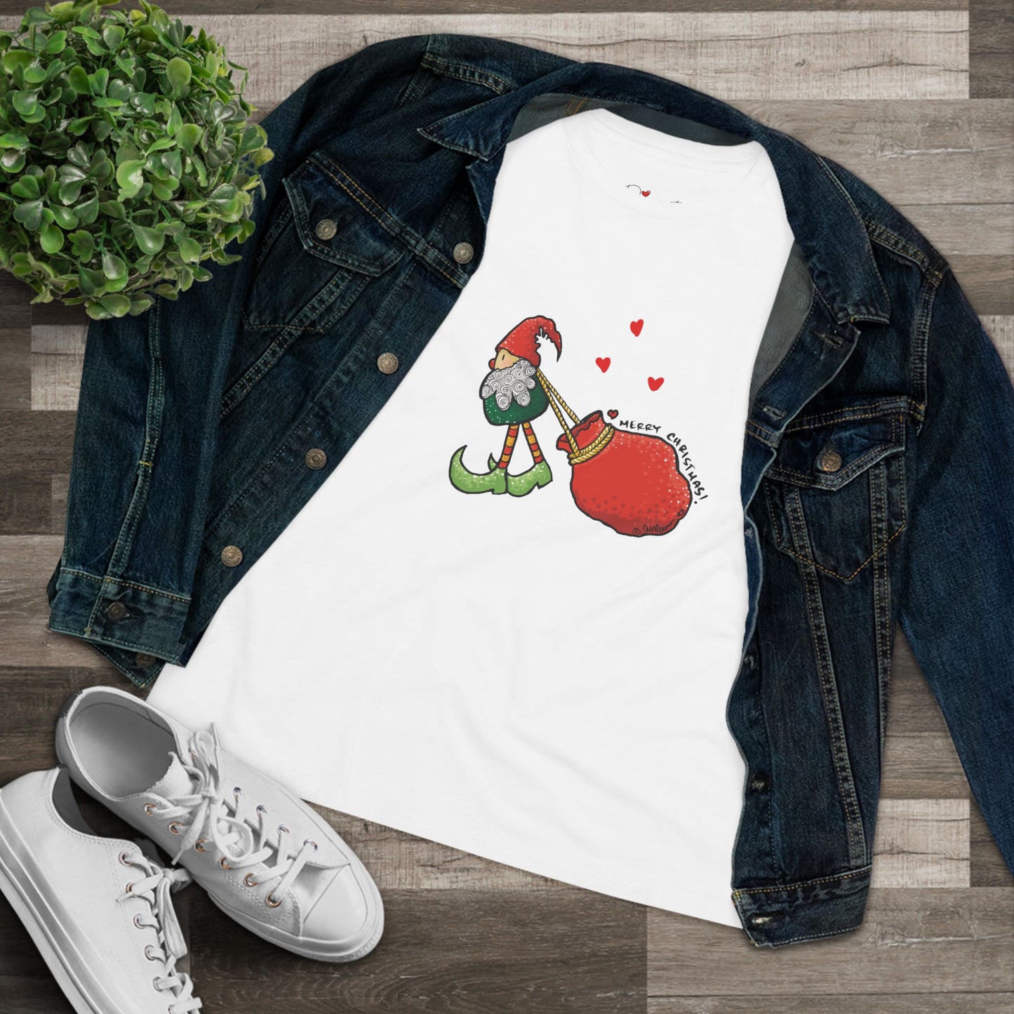 Christmas Elf Women's Cotton Tee