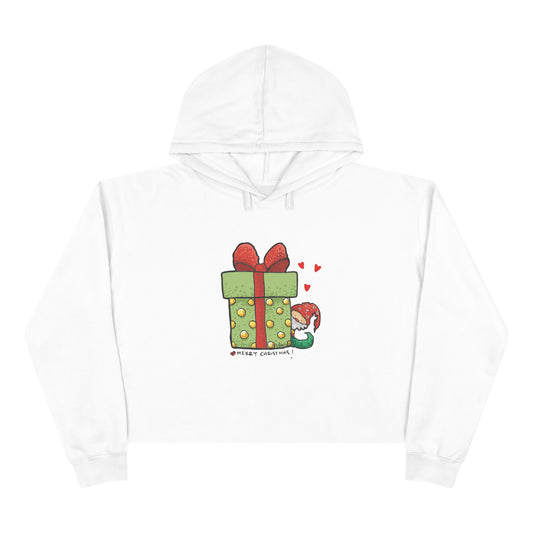 Christmas gift  Crop Hoodie